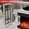 AMERLIFE 3-Sided Glass Fireplace TV Stand - 4 of 4
