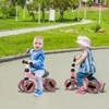 Costway Baby Balance Bike Toddler Riding Toys  w/ 4 Wheels Pink\Blue - 3 of 4