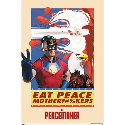 Trends International DC Comics TV Peacemaker - Eat Peace Framed Wall Poster Prints