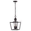 10" LED 3-Light Camden Iron Classic Mid-Century Pendant Oil Rubbed Bronze - JONATHAN Y: UL Listed, Adjustable Height, Metal Body - 4 of 4