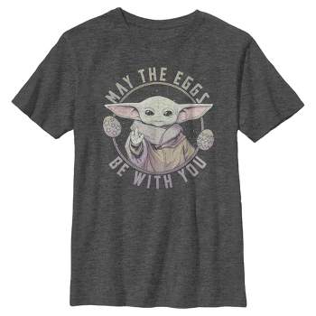 Boy's Star Wars: The Mandalorian Grogu May the Eggs Be With You T-Shirt