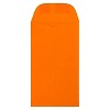 JAM Paper Brite Hue #5 1/2 Coin Envelopes, 3 1/8 x 5 1/2, 50 per pack, Orange: Gummed Flap, Recycled Content, Mailing Use - 2 of 3