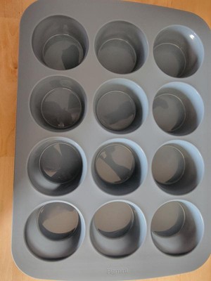 12ct Silicone Muffin Pan Blue - Figmint™