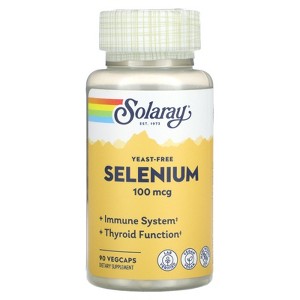 Solaray Yeast-Free Selenium, 100 mcg, 90 VegCaps - 1 of 2
