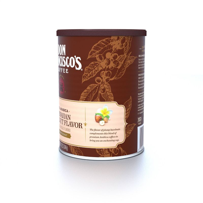 Don Francisco's Hawaiian Hazelnut Flavor Medium Roast Ground Coffee - 12oz, 3 of 11