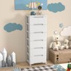 Costway 1/2 PCS 7-Drawer Plastic Rolling Storage Cart with 4 Universal Wheels Dresser Cabinet - image 2 of 4