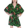 LA LEELA Women's Summer Plus Size Beach Dress Coverups Mini Loose Holiday Swimwear Bathing Suit Dress Beach Wear Swimsuit Cover-up - 4 of 4