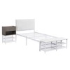 TIRAMISUBEST Twin/Full Size Metal Platform Bed with Two-Tier Storage Shelves and Wooden Storage Cabinet, Modern Bed Frame with Headboard - 4 of 4