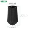 Unique Bargains Anti-Slip Folding Camp Chair Replacement Feet Black 13mm - 3 of 4