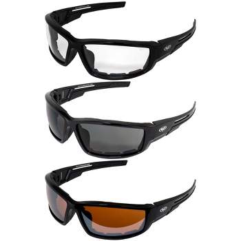 Global Vision Sly 24 Safety Motorcycle Glasses With Yellow Lenses