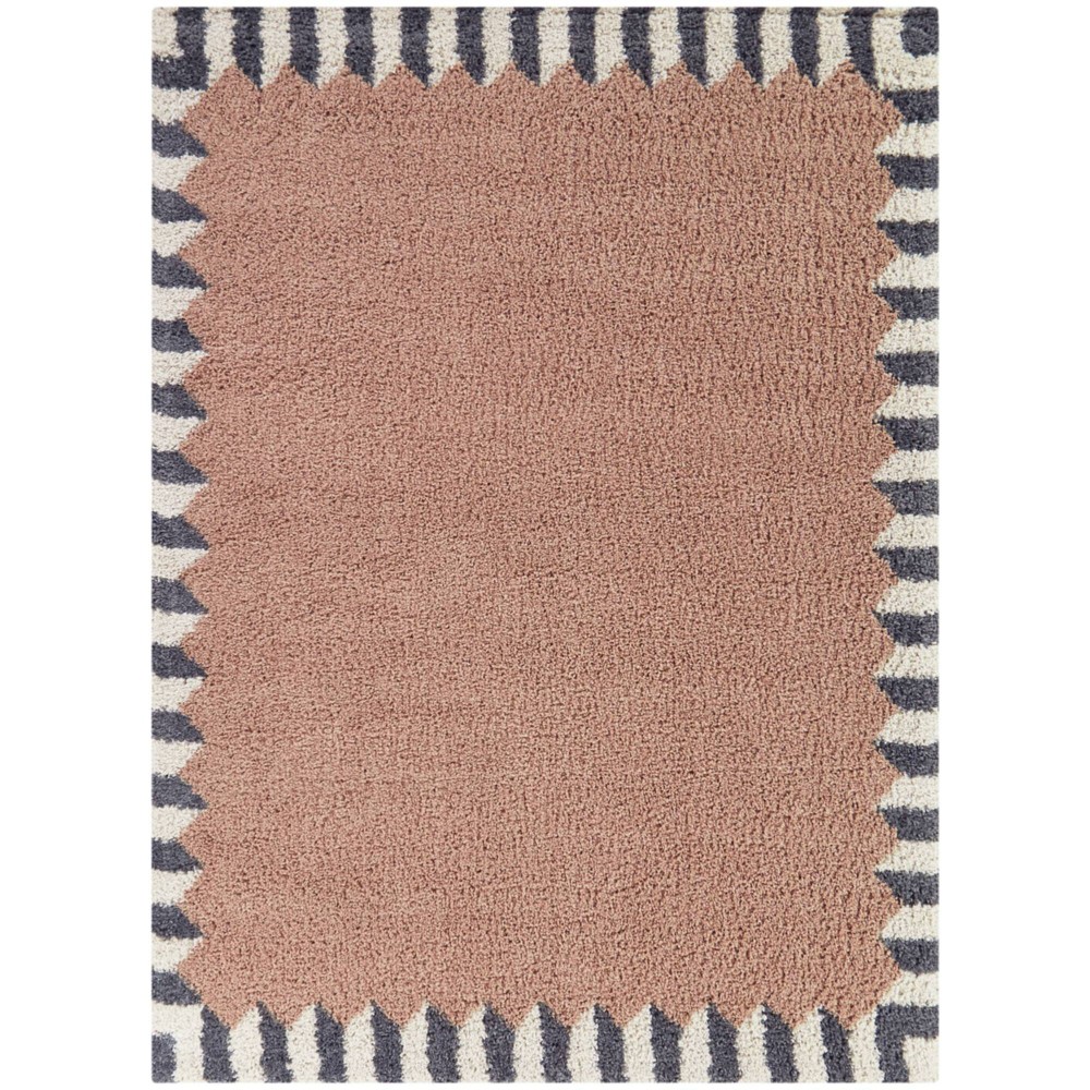 Photos - Area Rug Balta Rugs 7'10"x10' Vasile Border Plush Teen Rug Pink