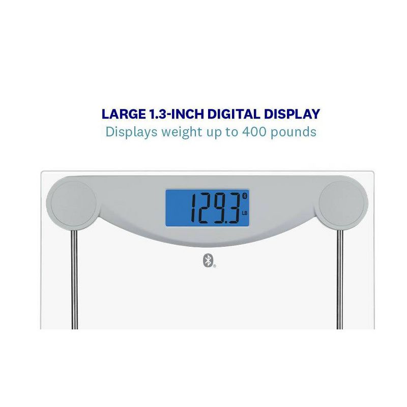 Bluetooth Body Weight Scale Clear - Weight Watchers, 6 of 10