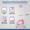 Magna Cart Personal MCX Folding Aluminum Luggage Hand Truck Cart with Telescoping Handle and Ball Bearing Rubber Wheels, 150 Pound Capacity - 2 of 4