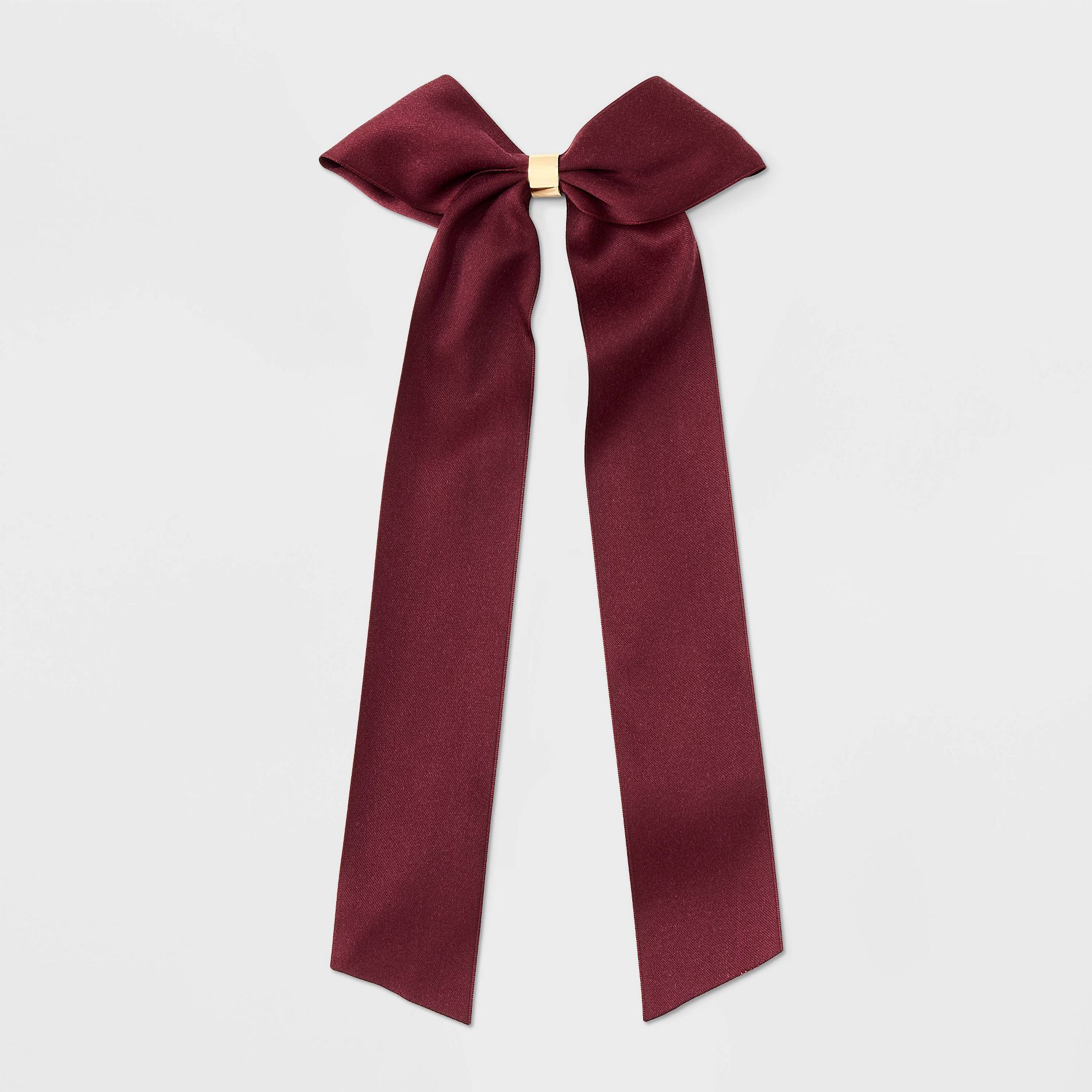 Bow with Gold Center Hair Clip - A New Day™ Red