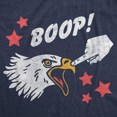 Мужские футболки Crazy Dog T-Shirts, Inc. Mens Funny T Shirts Boop Bald Eagle Sarcastic Fourth Of July Tee For Men - Crazy Dog Men's T Shirt For Fourth Of July Navy M — фото 2
