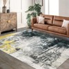Area Rug, Ultra-Soft Washable Rug for Living Room, Dinner Room, Bedroom, Non-Slip Modern Abstract Rug - 2 of 4