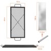 Fire Pit Cooking Grill Grate, X-Marks Fire Pit Grill Cooking Grate, Outdoor Campfire BBQ Grill, Heavy Duty Steel Campfire BBQ Grill - 2 of 4