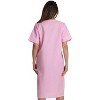 Dreamcrest Womens Short Sleeve Duster, Seersucker Gingham Housecoat Women Sleepwear Embroidered Snap Front Nightgown - 3 of 3