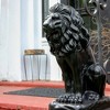 Emsco Garden Lion Outdoor Garden Statue - Black - 2 of 3