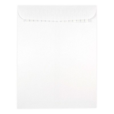 JAM Paper 10 x 13 Open End Catalog Envelopes with Peel and Seal Closure White 356828782D