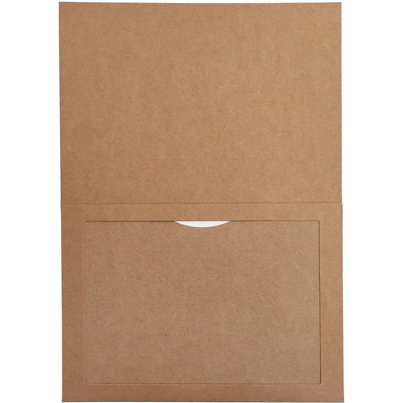 Best Paper Greetings 36 Pack Brown Kraft Paper Photo Insert Cards with Envelopes for 5x7 Inch Photos (5.5 x 7.75 In), 3 of 7