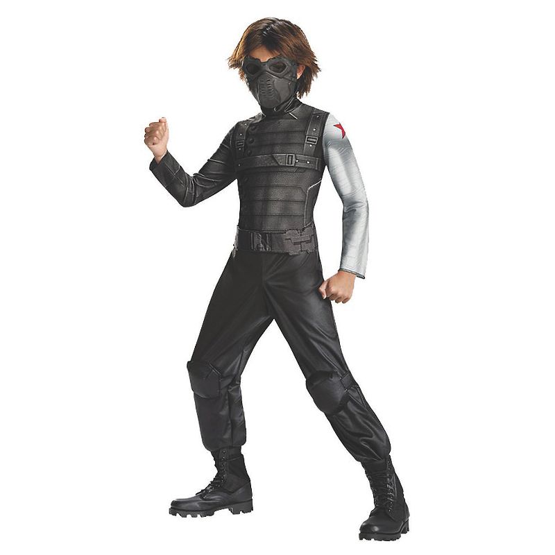 Disguise Boys' Classic Marvel Winter Soldier Jumpsuit Costume - Size 4-6 - Gray, 1 of 2