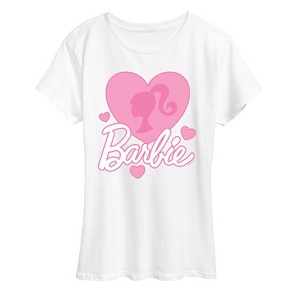 Women's - Barbie - Logo Love Hearts Short Sleeve Graphic T-Shirt - 1 of 4