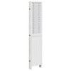 vidaXL Paulownia Room Divider 6-Piece Folding Screen for Bedroom Living Room Office Spanish Wall Privacy Screen White Solid Wood - 4 of 4