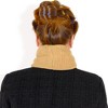 Anna-Kaci Women's Ribbed Knit Neck Warmer with Fleece Lining for Winter Warmth and Comfort - 4 of 4