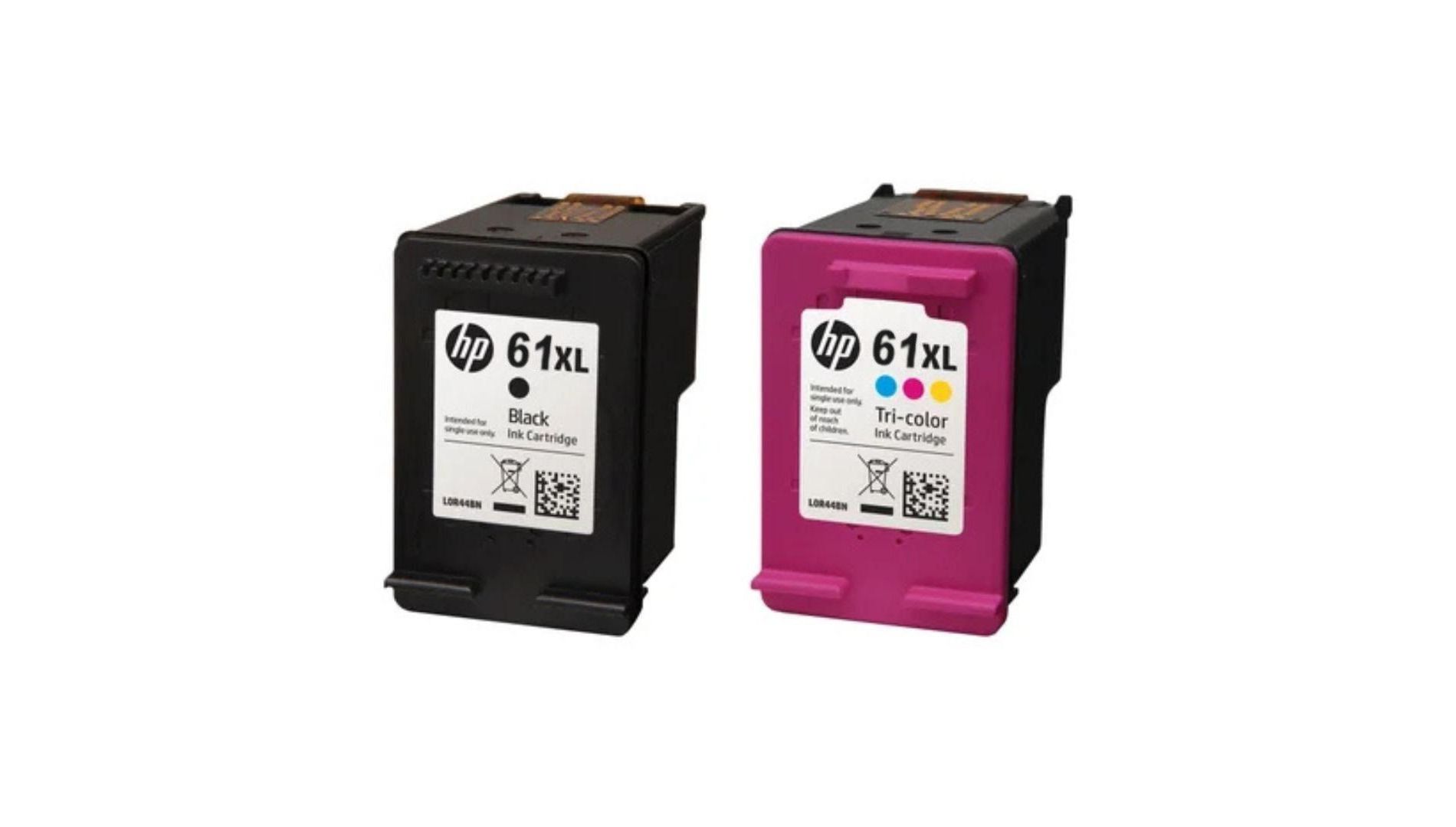HP 61XL Original High-Yield Ink Combo – Black & Tri-Color – Bulk Packaging, Same Premium Quality!