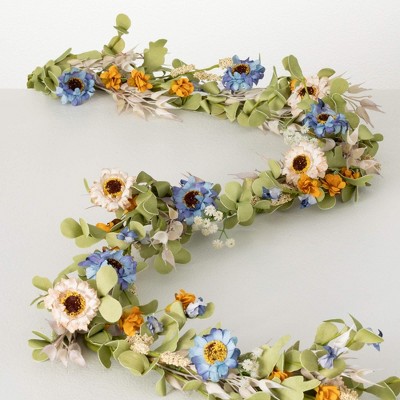 Sullivans Artificial 78" Summer Wildflower Garland
