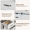 47.2" Farmhouse Buffet Cabinet, with 6 Drawers, 2 Sliding Barn Doors, Rustic Organizer, for Dinning Room, Kitchen, Living Room - 4 of 4