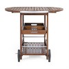 LunaLulinlk BAR CART with Storage, Kitchen Cabinet for Dining Room ,Kitchen - 2 of 4