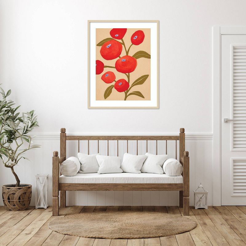 33&#34;x41&#34; Persimmon Plant by Emma Daisy Wood Framed Wall Art Print Brown - Amanti Art, 6 of 11