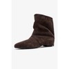 Noar - Brown Suede Genuine Leather Ruched Zip Boot (Women) | Forever & Always Shoes - 4 of 4