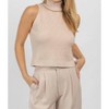 Women's MOCK NECK KNIT TANK - SHE + SKY - 2 of 4