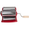 Imperia Pasta Maker Machine  Red  Made in Italy - Heavy Duty Steel Construction w/ Easy Lock Dial & Wooden Grip Handle for Authentic & Fresh - 3 of 4