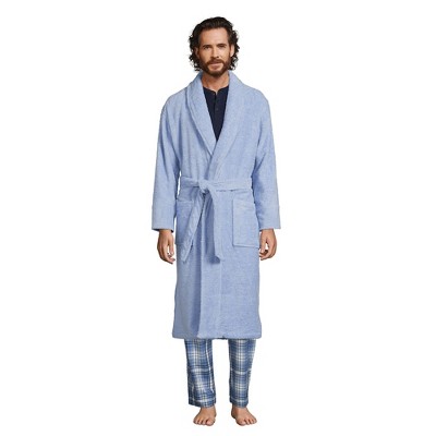 Lands' End Men's Calf Length Turkish Terry Robe