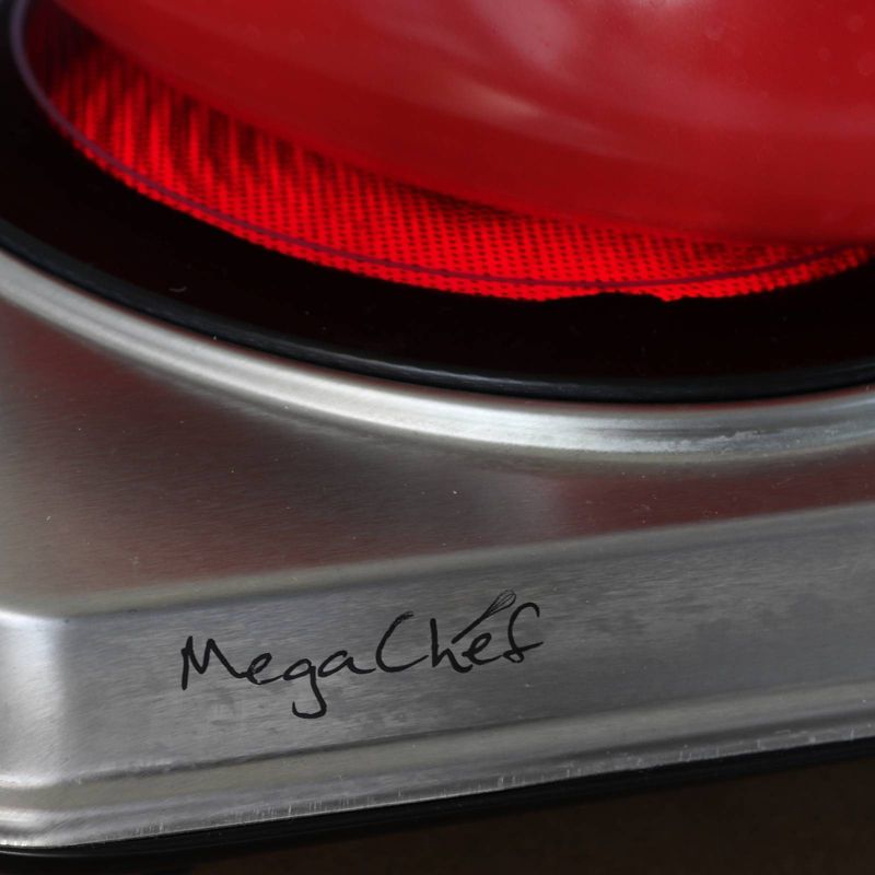 Megachef Portable Dual Vitro-Ceramic Infrared Cooktop - Silver, 5 of 8