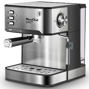AENKYO Espresso Machine, 20-Bar Coffee Maker with Milk Frother, 850W, Pressure Gauge, Single/Double Shot & ESE Pod Compatible, Removable Water Tank - 1 of 4