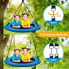 Hotraffy Saucer Tree Swing 40 Inch 600lb Weight Capacity with 2pcs Hanging Straps, 900D Oxford Fabric Waterproof Durable Steel Frame (Blue) - 4 of 4