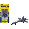 McDonnell Douglas F/A-18A Hornet Fighter Aircraft Blue "US Navy Blue Angels #2" w/Runway Diecast Model Airplane by Runway24 - 4 of 4