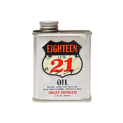 18.21 Man Made Moisturizing Beard, Hair and Skin Oil, Sweet Tobacco
