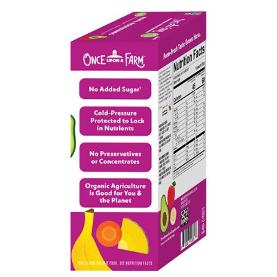 Once Upon a Farm Fruit & Veggie Variety Pack - 12.8oz/4ct