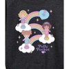 Women's - Polly Pocket - Polly Pocket Rainbows Lightweight French Terry Wide Neck Long Sleeve Shirt - 2 of 4