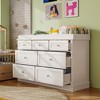FUFU&GAGA White Nursery Changing Table with Multiple Drawers - Stylish and Functional for Baby Care - 2 of 4