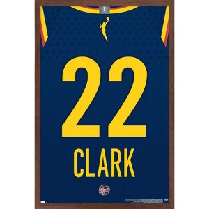 Trends International WNBA Indiana Fever - Caitlin Clark Jersey Framed Wall Poster Prints - 1 of 4