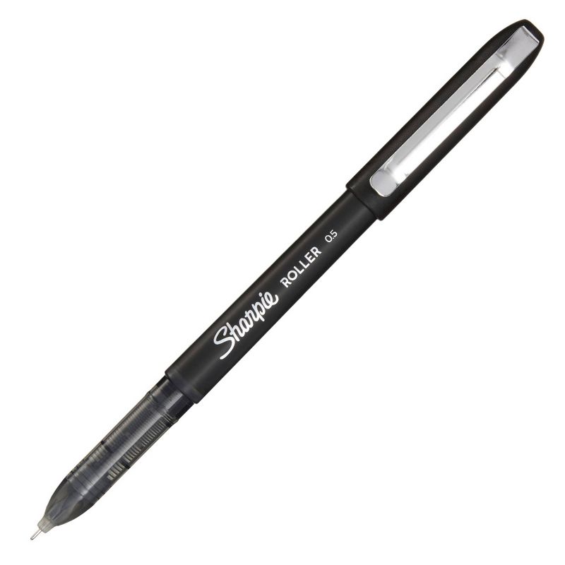 Sharpie Roller 4pk Rollerball Gel Pens 0.7mm Black Ink, 2 of 9