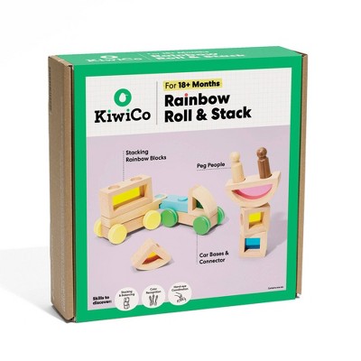 KiwiCo Activity Play Centers - Rainbow Stack & Roll
