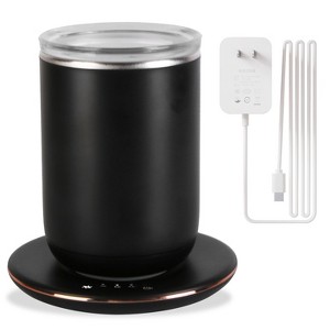 NewHome "Auto Stirring Coffee Mug with Lid & Temperature Control, Magnetic Mixing, 3 Heat Settings, Auto-Off" Black - 1 of 4